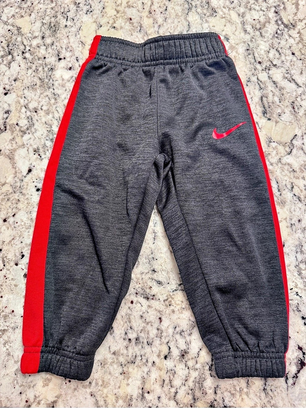 Nike Therma-FIT Toddler Jogger Pants Gray & Red Size 2T